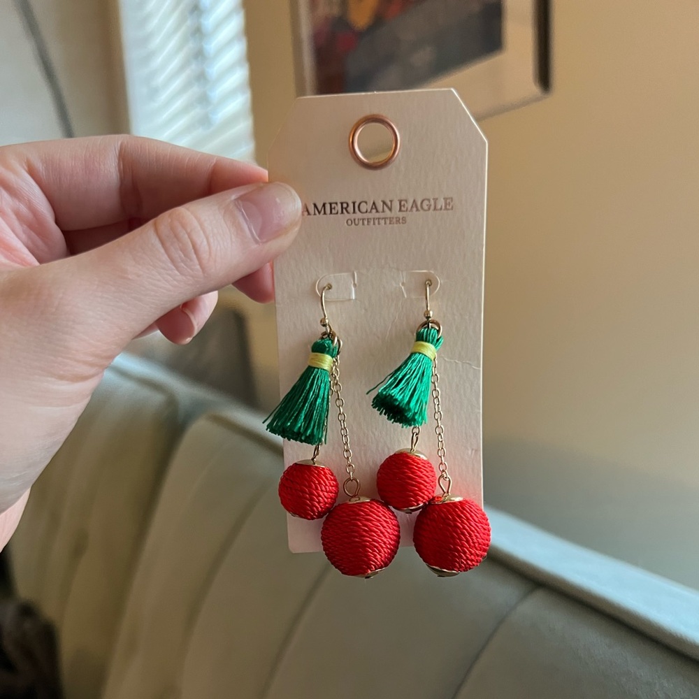 American Eagle cherry earrings